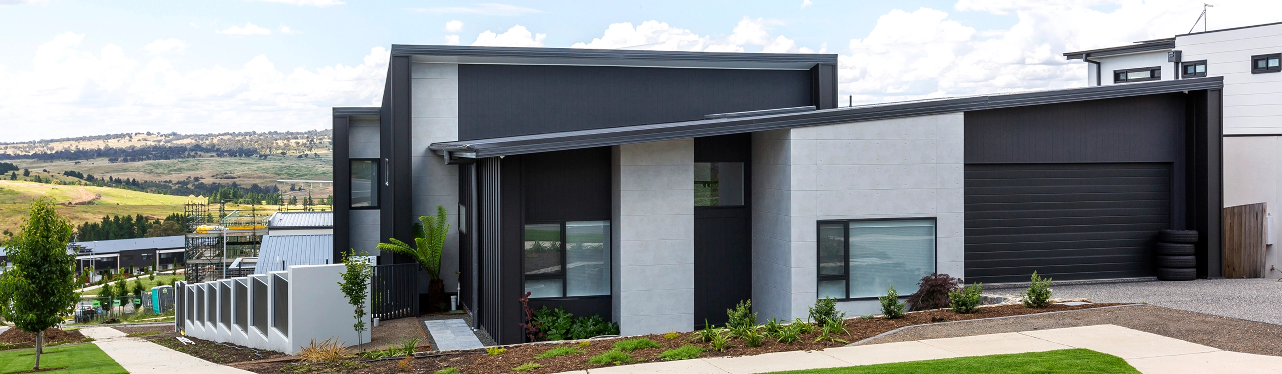 Contemporary home in ACT clad in Territory Quarry Concrete